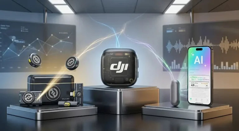Dispositivos wearable de AI Audio Journaling: Hollyland Lark M2 vs dji mic 3 vs Plaud IA NotePin