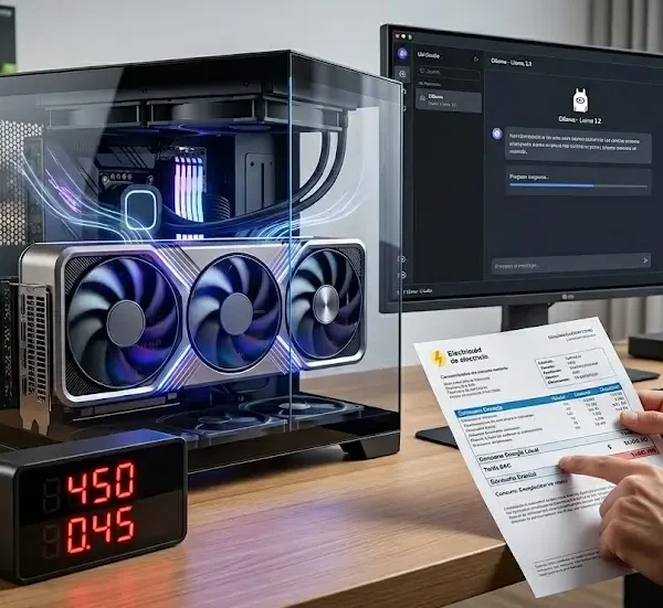 Cuánto consume realmente tu PC con IA local: la factura que nadie calcula