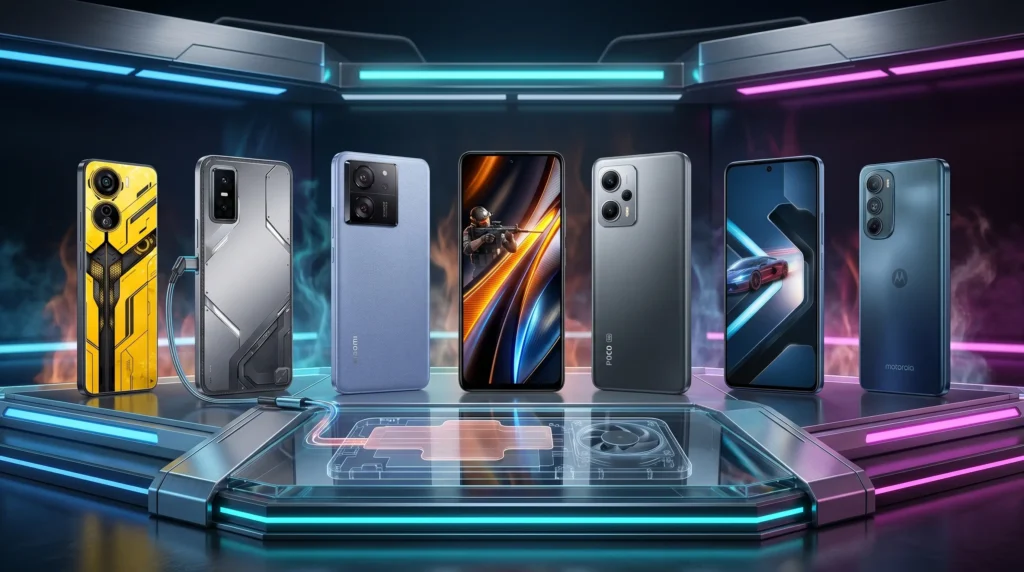 Comparativa de los 7 mejores celulares gaming con pantalla 144Hz por menos de 8000 pesos