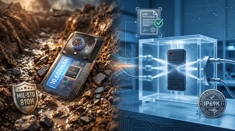 Celulares rugged 2026: Ulefone Armor 28 Ultra y Samsung Galaxy XCover 7: Prueba de resistencia MIL-STD-810H e IP69K.
