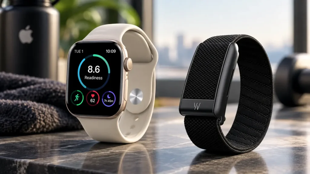 Apple Watch Series 12 y Whoop 5.0 comparados por recuperación y batería