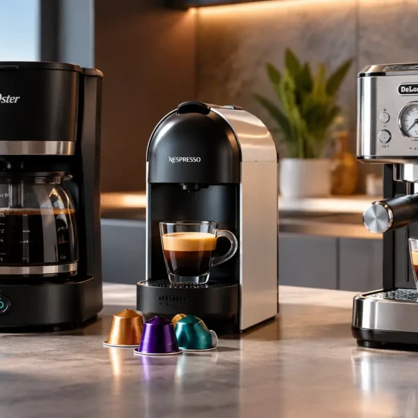 Cafetera de goteo, cápsula y espresso
