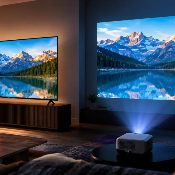 Proyector vs pantalla 65 pulgadas: comparación de imagen y tamaño